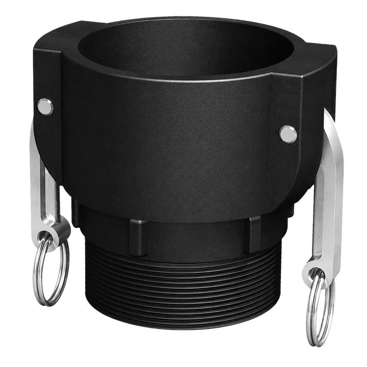 3″ Female Camlock × 3″ NPT Male (Type B) - GF Polypropylene - CPP®