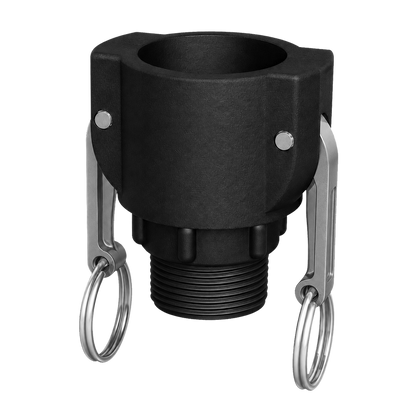 True 1¼″ Female Camlock × 1¼″ NPT Male (Type B) - GF Polypropylene - CPP®