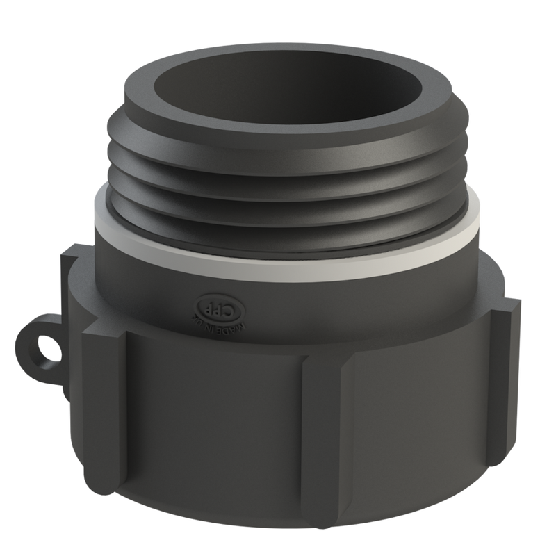 S56X4 Drum Thread × 2″ BSPP Female – GF Polypropylene – CPP®