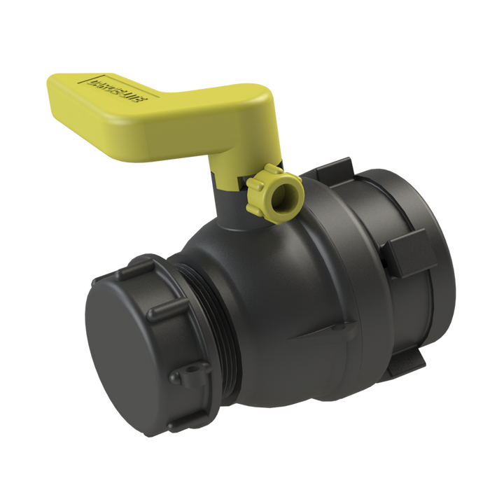 CPP DL260UF2NPM7 DARCIE-LITE IBC ball valve, S60X6 female inlet to 2 inch NPS male outlet