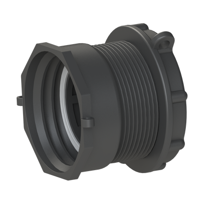 2'' NPT short male x S60x6 female, gasket, foil, cap