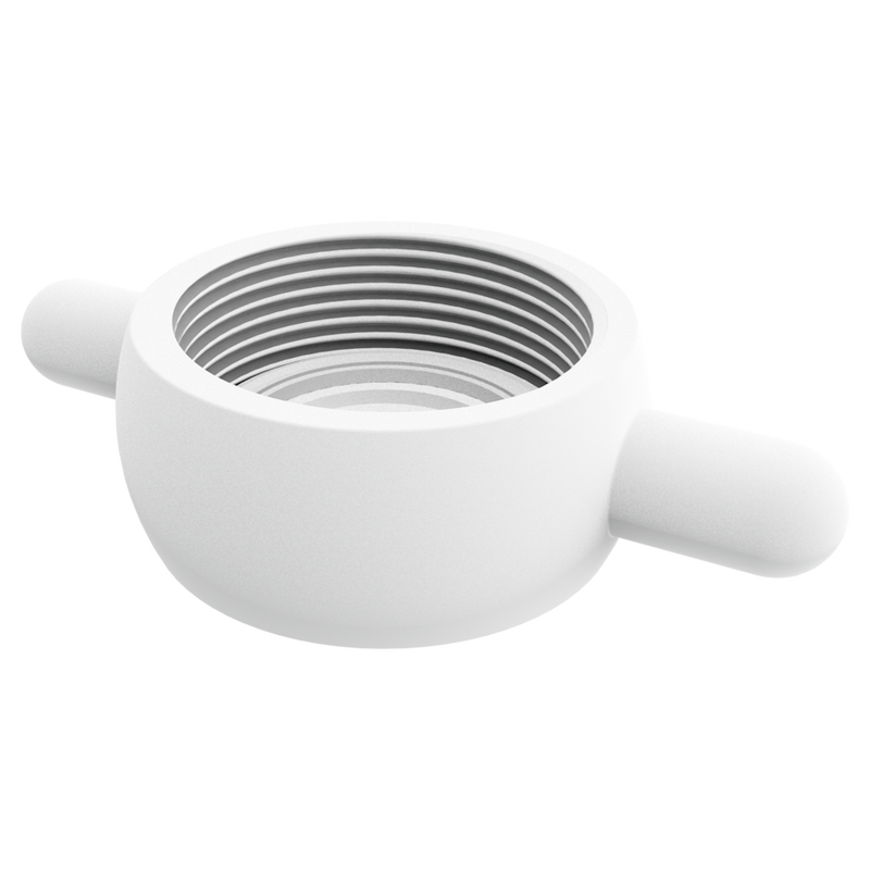 1½″ BSPP Lugged Female Dust Cap – Natural Polypropylene – CPP®