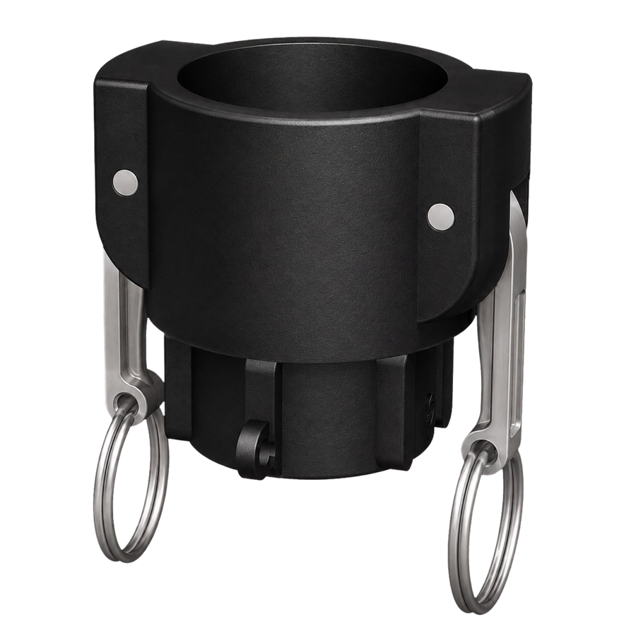 1½″ Female Camlock × 1¼″ NPT Female (Type D) - GF Polypropylene - CPP®
