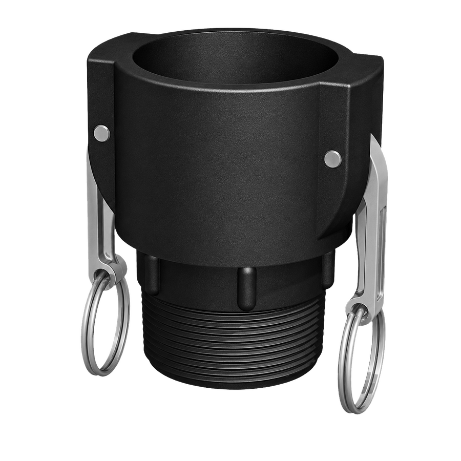 2″ Female Camlock × 2″ NPT Male (Type B) - GF Polypropylene - CPP®