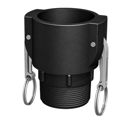 2″ Female Camlock × 2″ NPT Male (Type B) - GF Polypropylene - CPP®