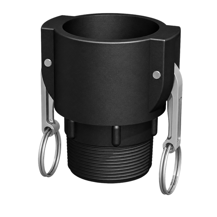 2″ Female Camlock × 2″ NPT Male (Type B) - GF Polypropylene - CPP®