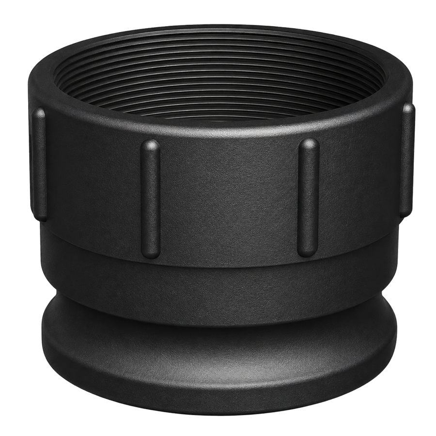 4″ Male Camlock × 4″ NPT Female (Type A) - GF Polypropylene - CPP®