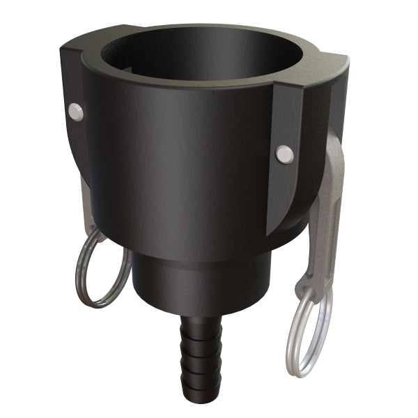 CPP 2″ Female Camlock Swivel × ⅝″ (16 mm) Hose Tail (Type SC)