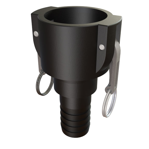 2″ Female Camlock Swivel × 1¼″ (32 mm) Hose Tail (Type SC) - GF Polypropylene - CPP®