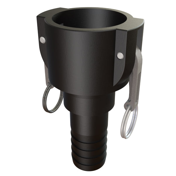 2″ Female Camlock Swivel × 1½″ (38 mm) Hose Tail (Type SC) - GF Polypropylene - CPP®