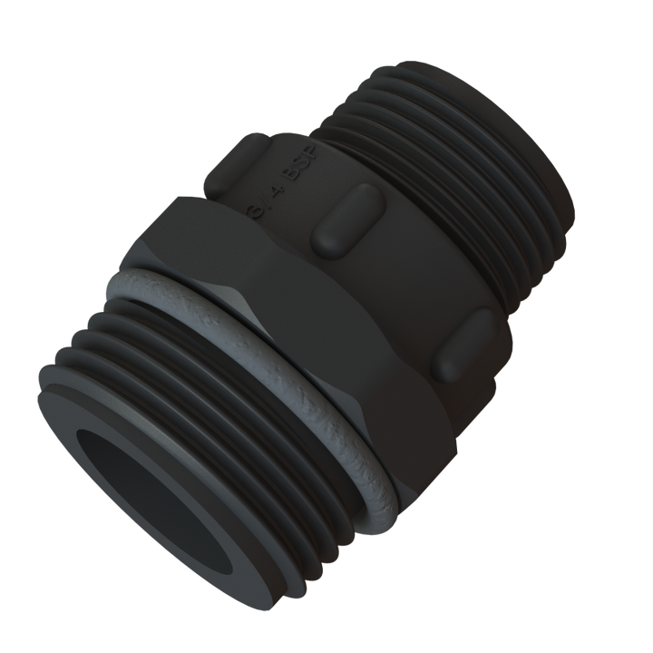 CPP® 1″ BSPP Short Male / O-Ring × ¾″ BSPT Male
