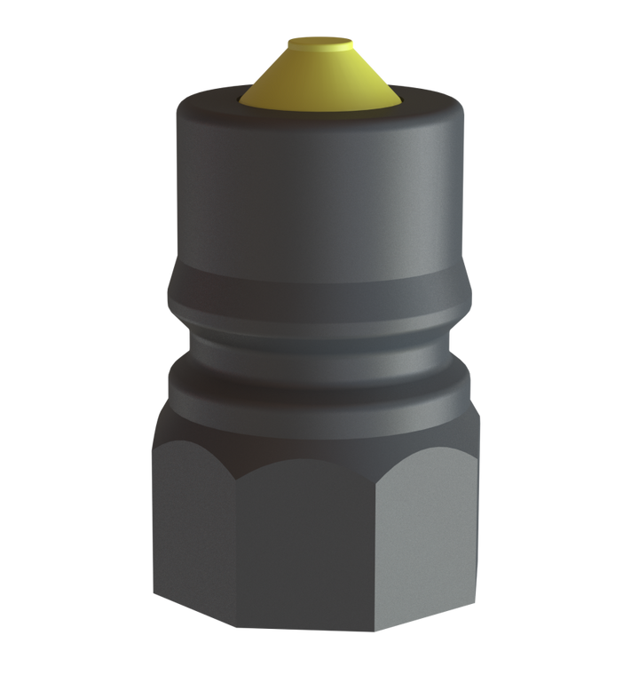 CPP® 1″ Dry-Shut™ Male Valved Adaptor × 1″ NPS Female
