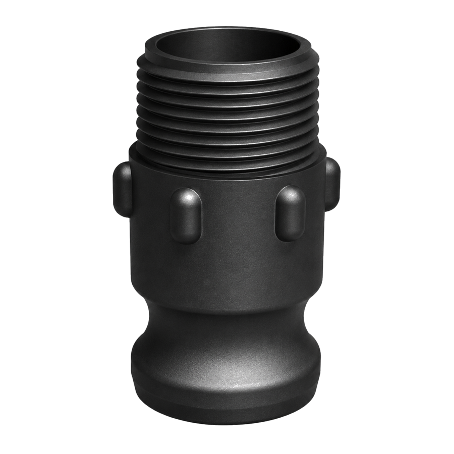 1″ Male Camlock × 1″ NPT Male (Type F) - GF Polypropylene - CPP®